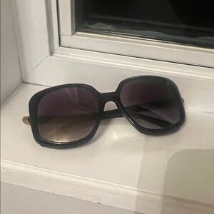 Jimmy Choo Black Frame Sunglasses with Gradient Lenses